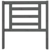 vidaXL T&ecirc;te de lit Gris 96x4x100 cm Bois massif de pin