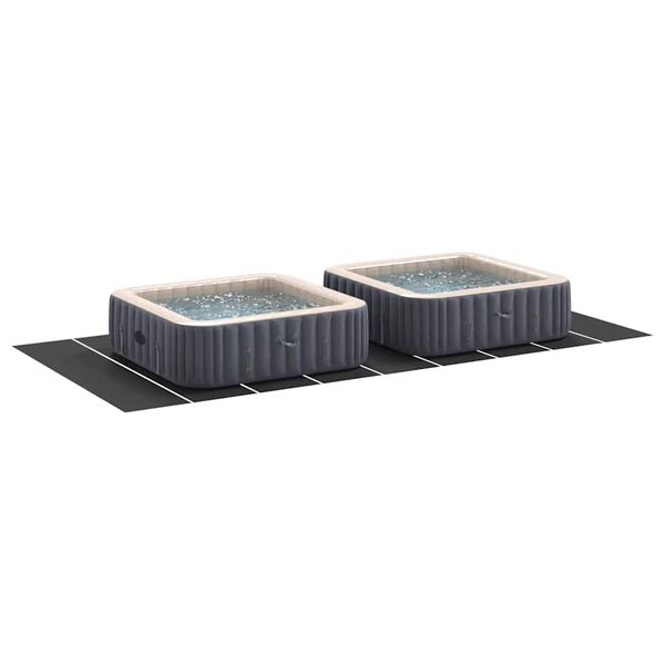 vidaXL Tapis de piscine Noir 999 x 500 cm Géotextile en polyester