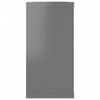 vidaXL &Eacute;tag&egrave;res cube murales 4 pcs Gris brillant 100x15x30 cm