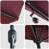 vidaXL Parasol de jardin Bordeaux 294 x 150 x 224 cm