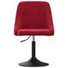 vidaXL Chaise &agrave; manger Rouge bordeaux Velours