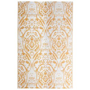 vidaXL Tapis d'ext&eacute;rieur ARAKIL Orange et blanc 190x290 cm PP