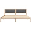 vidaXL Cadre de lit Gris fonc&eacute; 200 x 200 cm Pin massif