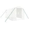 vidaXL Serre avec cadre en acier blanc 8 m&sup2; 4x2x2 m