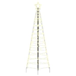 vidaXL Arbre de No&euml;l LED 250 cm 390 LED Blanc chaud Acier Blanc chaud