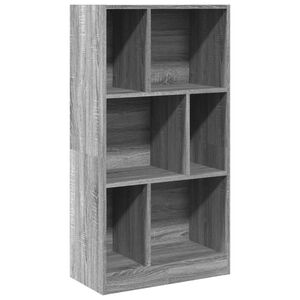 vidaXL Biblioth&egrave;que sonoma gris 57x28,5x107,5 cm bois d'ing&eacute;nierie