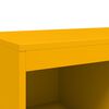 vidaXL Buffet haut jaune moutarde 68x39x111,5 cm acier