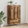 vidaXL Haut Armoire Bois Ancien 69,5 x 31 x 115 cm Bois d'ing&eacute;nierie