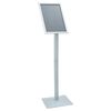 vidaXL Stand de Poster sur Pied Argent&eacute; 32 x 27 x 119 cm Fonte