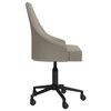 vidaXL Chaise pivotante de salle &agrave; manger Gris clair Velours
