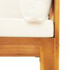 vidaXL Salon de jardin avec coussins 4 pcs bois d'acacia massif
