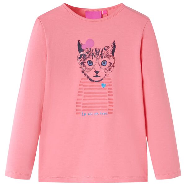 T-shirt enfants à manches longues rose 104