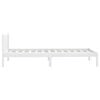 vidaXL Cadre de lit sans matelas blanc 90x190 cm bois massif