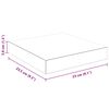 vidaXL &Eacute;tag&egrave;re murale flottante 4 pcs Blanc brillant 23x23,5x3,8cm MDF