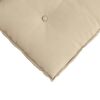 vidaXL Coussin de Dos Cr&egrave;me 180 x 50 cm Tissu en microfibre