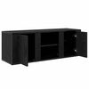 vidaXL Meuble TV Ch&ecirc;ne noir 100 x 31,5 x 35 cm Bois d'ing&eacute;nierie