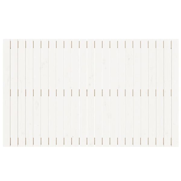 vidaXL T&ecirc;te de lit murale Blanc 147x3x90 cm Bois massif de pin