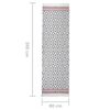 vidaXL Tapis Gris 80x300 cm Coton