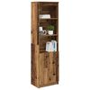 vidaXL Buffet haut vieux bois 50x35x180 cm bois d'ing&eacute;nierie