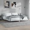 vidaXL Cadre de lit sans matelas blanc brillant 160x200 cm