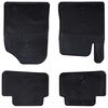 vidaXL Tapis de voiture 4 pcs Noir TPE