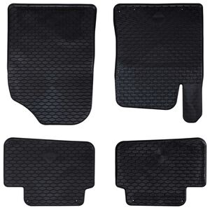 vidaXL Tapis de voiture 4 pcs Noir TPE