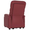 vidaXL Fauteuil de massage Rouge bordeaux Similicuir