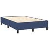 vidaXL Sommier &agrave; lattes de lit avec matelas Bleu 120x200 cm Tissu