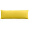 vidaXL Coussins de canap&eacute; 2 pcs Jaune clair 120 x 40 cm tissu