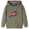 Sweatshirt &agrave; capuche pour enfants kaki 104