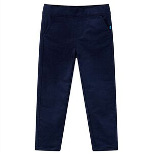 Pantalons pour enfants bleu marine fonc&eacute; 92
