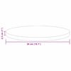 vidaXL Plateau de table Marron Clair &Oslash; 50 x 2,5 cm