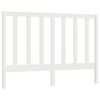 vidaXL T&ecirc;te de lit Blanc 166x4x100 cm Bois massif de pin