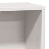 vidaXL Lit biblioth&egrave;que sans matelas blanc 90x200cm bois de pin massif