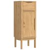 vidaXL Armoire de salle de bain FLORO Cire marron 35 x 30 x 90 cm