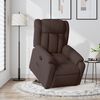 vidaXL Fauteuil inclinable marron foncé tissu