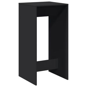 vidaXL Table de bar noir 51x50x103,5 cm bois d'ing&eacute;nierie