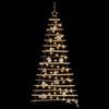 vidaXL Sapin de Noël avec 50 LED Naturel 120 cm frêne massif