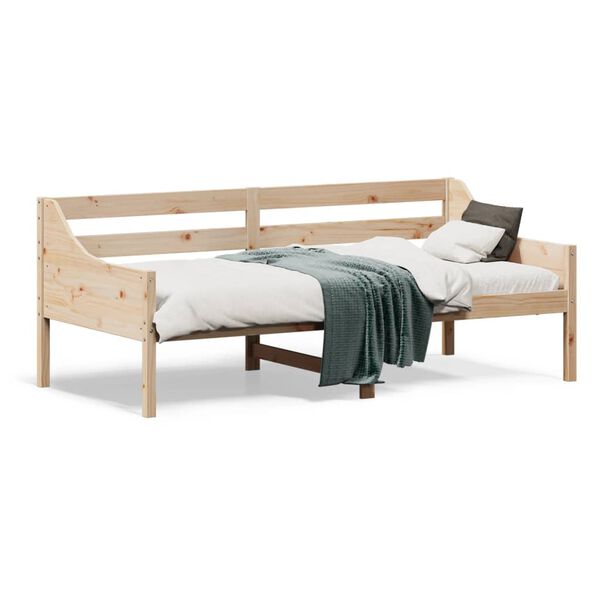 vidaXL Lit de jour sans matelas 75x190 cm bois de pin massif