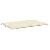 vidaXL Coussin de banc de jardin blanc crème tissu oxford