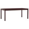 vidaXL Table &agrave; manger Marron fonc&eacute; 180x90x73 cm Bois de pin