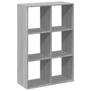 vidaXL &Eacute;tag&egrave;re s&eacute;paratrice de pi&egrave;ce sonoma gris 69,5x29x103,5 cm
