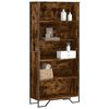 vidaXL Bibliothèque chêne fumé 80x31x169 cm bois d'ingénierie