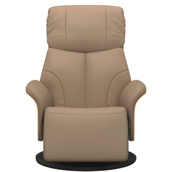 vidaXL Fauteuil inclinable avec repose-pieds cappuccino similicuir