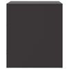 vidaXL Table de chevet noir 34,5x39x44 cm acier