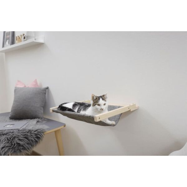 Kerbl Hamac mural pour chats Tofana 45 x 40 cm Gris 81544