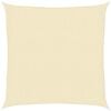 vidaXL Voile d'ombrage 160 g/m&sup2; Cr&egrave;me 2,5x2,5 m PEHD