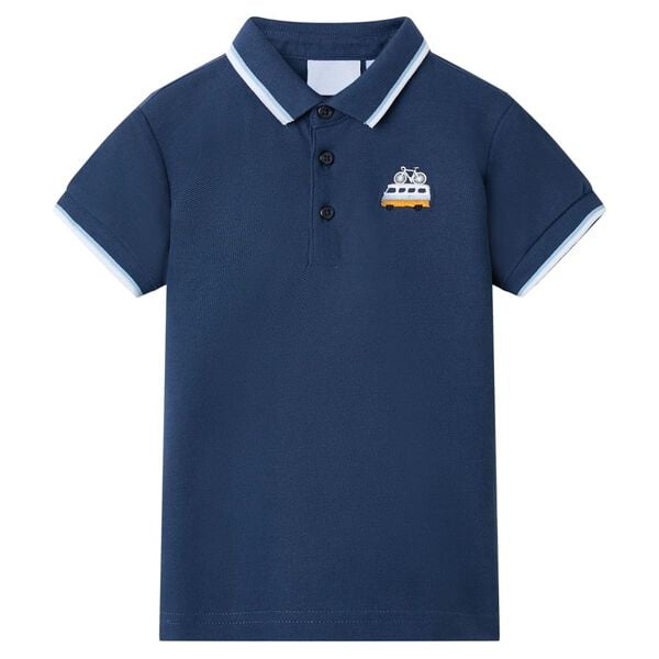 Polo pour enfants bleu foncé 92