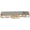 vidaXL Ensemble de canap&eacute;s d'ext&eacute;rieur 7 pc Blanc et gris clair