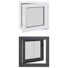 vidaXL Fen&ecirc;tre de sous-sol RISOR 50 x 50 cm PVC et verre Anthracite